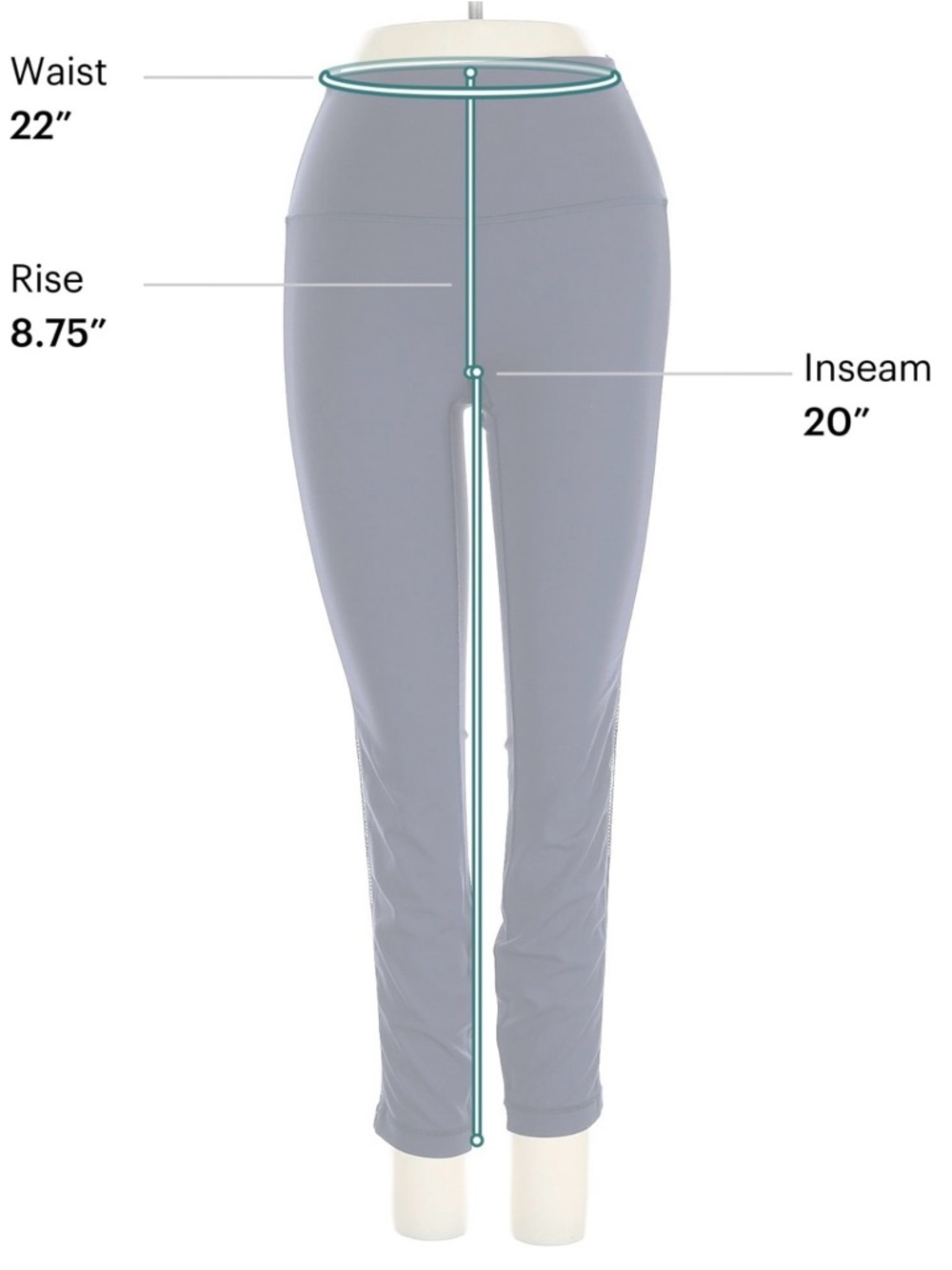 Lululemon Align Cropped Leggings Sz 2 Navy Blue High Waist Clean Girl Aesthetic - Picture 4 of 5